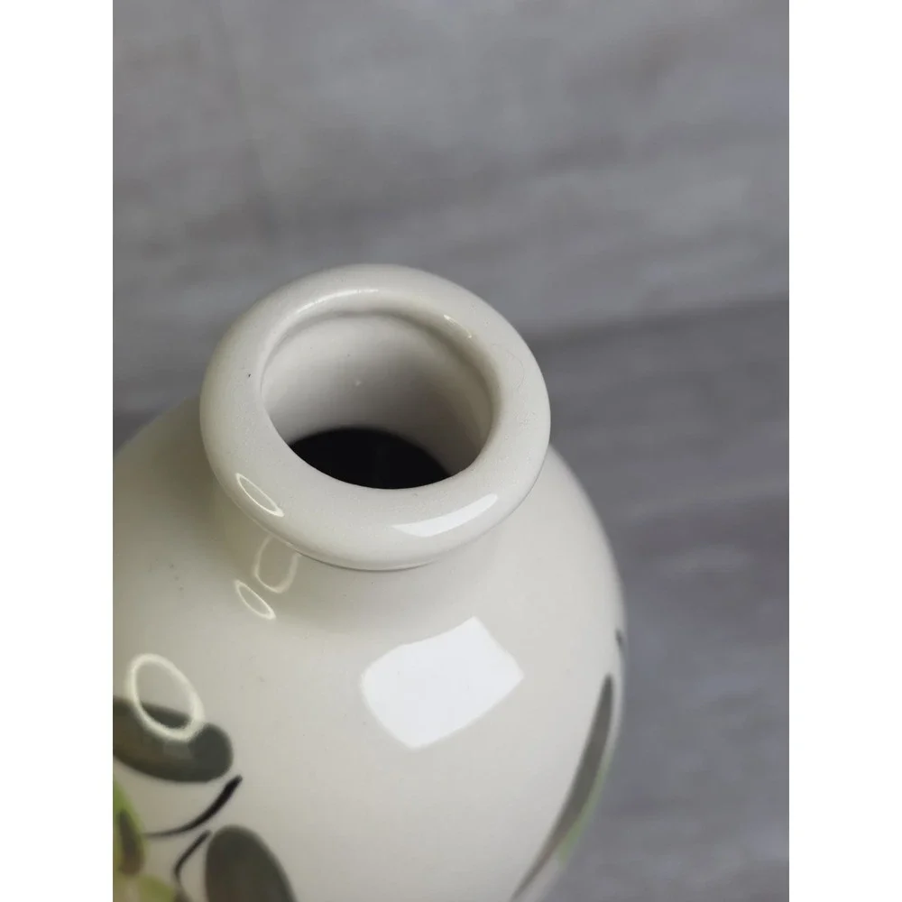 Hand Painted Beneoliva Olive Oil Ceramic Bottle World Market Handmade In Spain